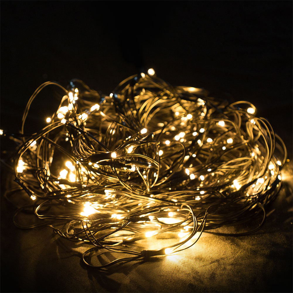 Casaria monzana® Netzlichterkette 100 LED 120x120cm warmweiß