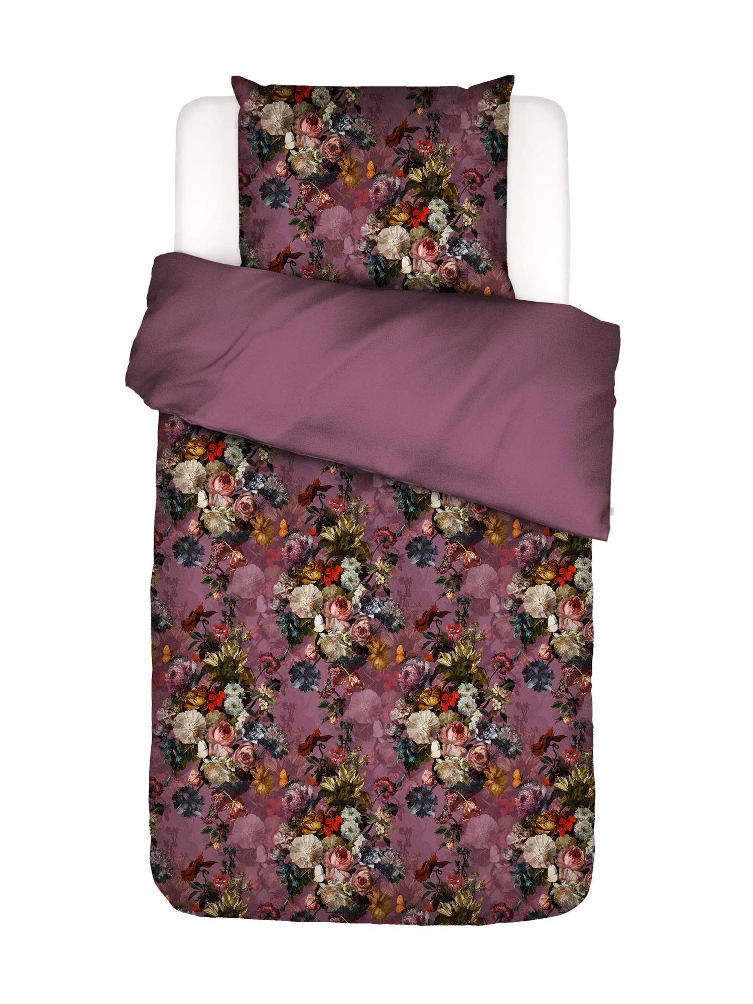Bettwäsche Karli, Essenza, Satin, 2 teilig, mit floralem Muster