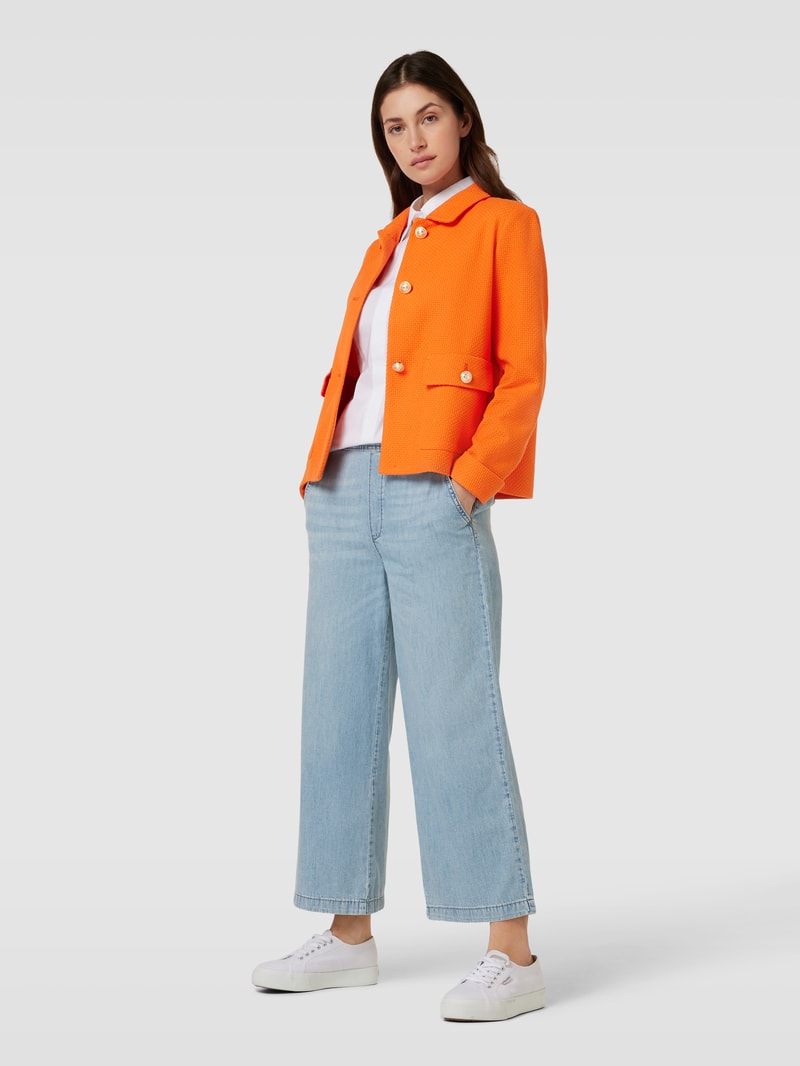 Blazer mit Knopfleiste in orange