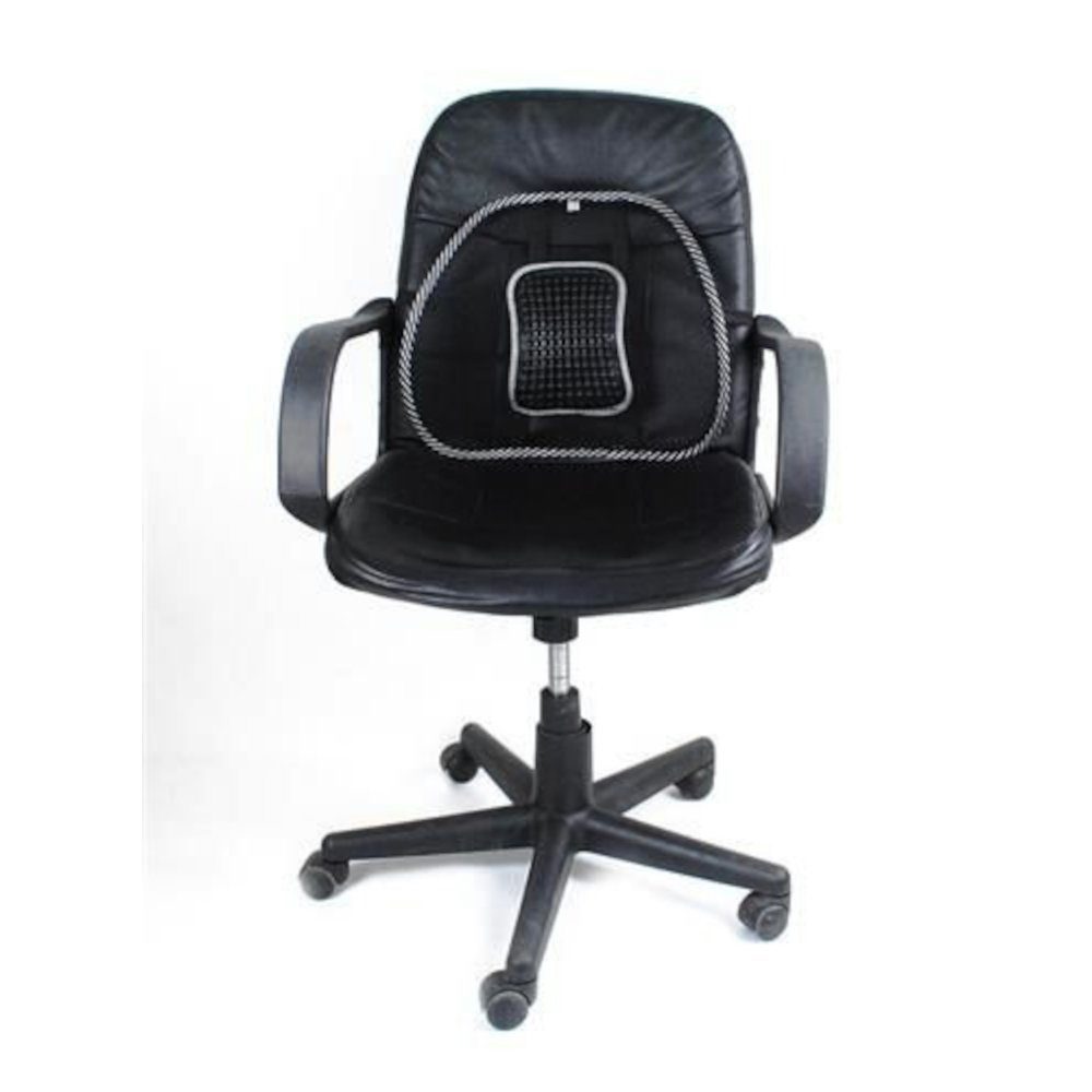 ISO TRADE SUP-Rückenlehne Rückenlehne (für Stütze Büro Stuhl Sessel Auto, 1 St., Lordosenstütze), 43x41cm leicht zu transportieren und anzubringen