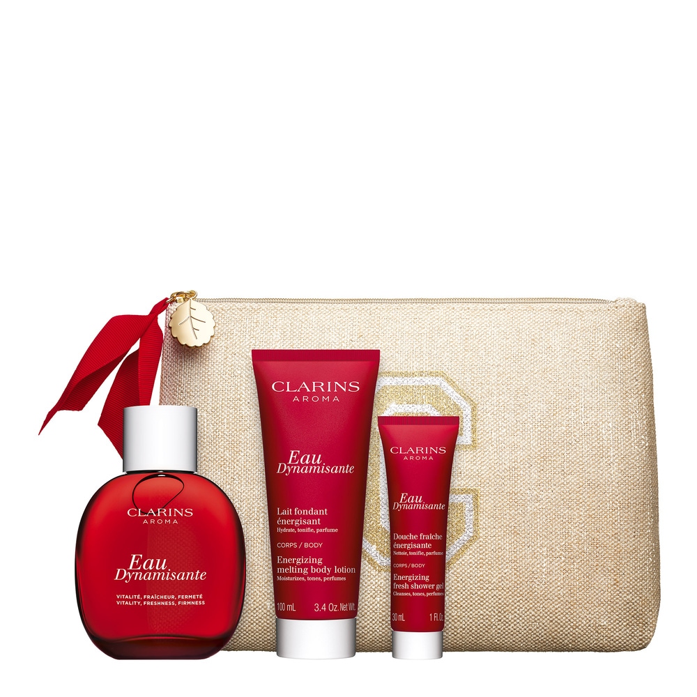 Clarins Coffret Eau Dynamisante Rituel Energie Coffret Noël Soin corps : vitalité, fraîcheur, fermeté