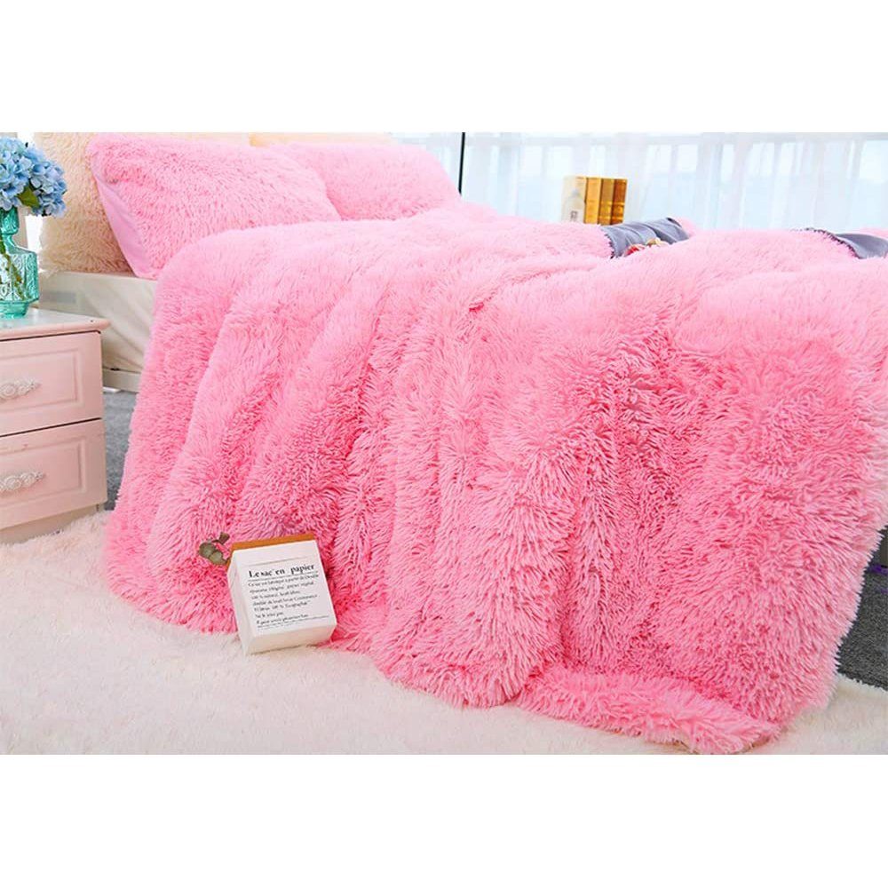 Wohndecke Super Weiche lange Zotteldecke, Flauschig Kuscheldecke Warme & Komfort, zggzerg