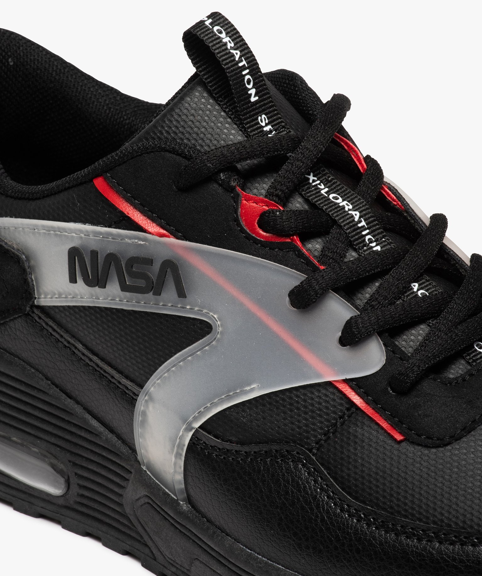Baskets homme à lacets et à bulle d’air - Nasa noir | GEMO