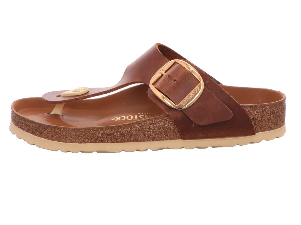 BIRKENSTOCK Pantoletten braun Gizeh Big Buckle[Zehensteg]