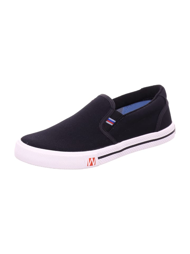 WESTLAND Sportliche Slipper in Schwarz günstig kaufen