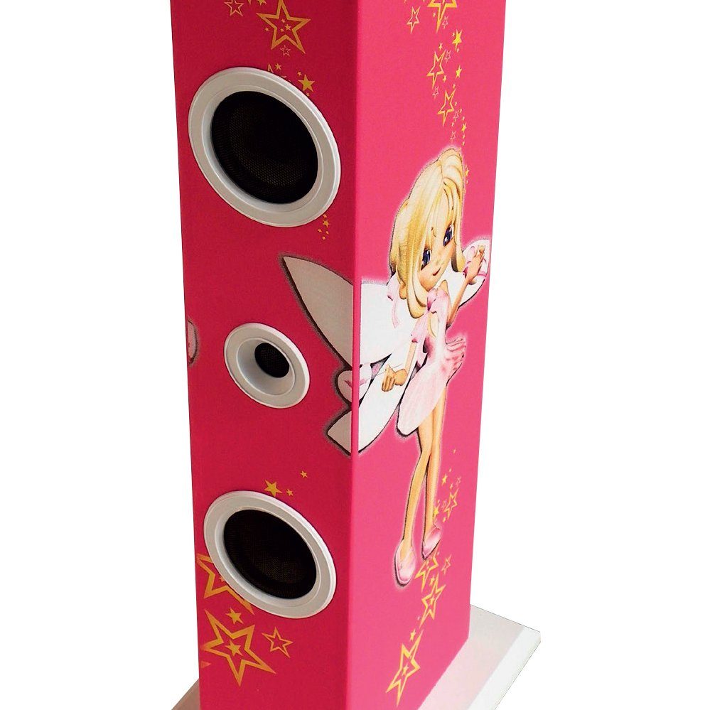 BigBen Stereoanlage (Turmlautsprecher Musikturm Feen Motiv USB Radio Sound Tower)
