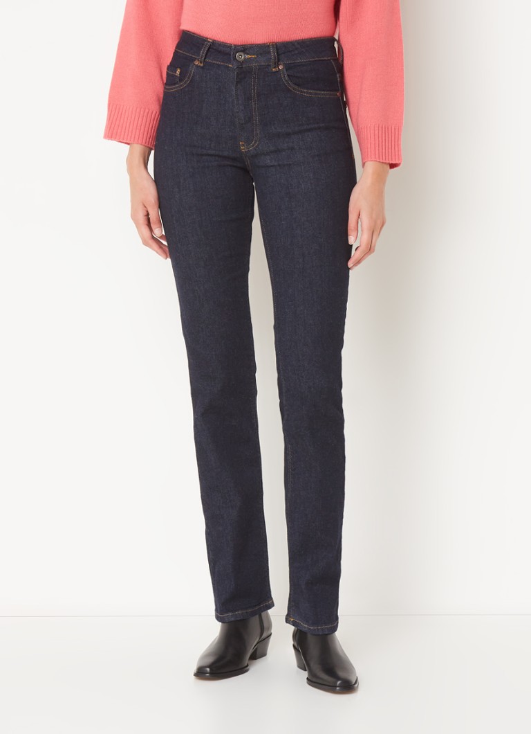 Benetton High waist bootcut jeans with dark wash