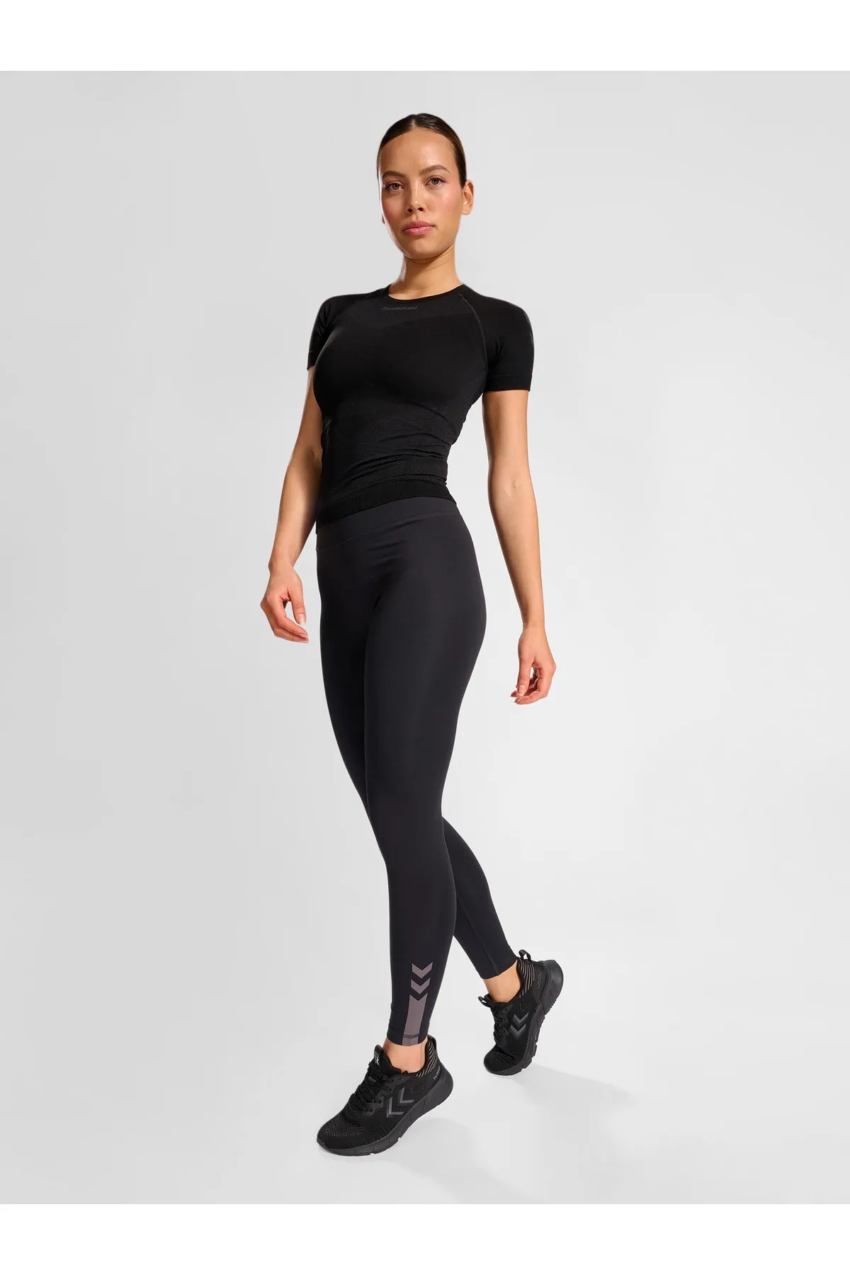 hummel  Sport-Leggings - Schwarz - Mittlerer Bund