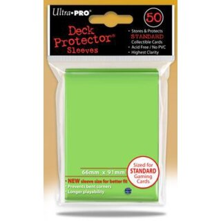 Sleeves Lime Green | Neongrün (50 Stück) [66x91mm]