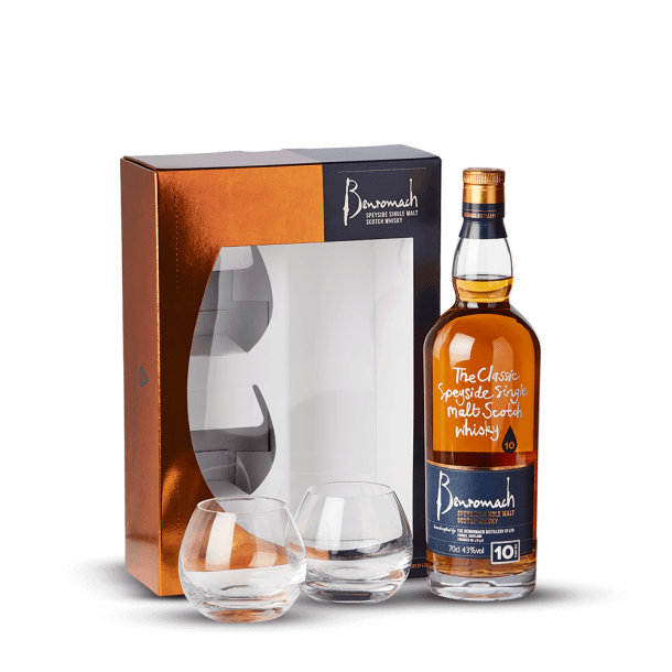Coffret Benromach 10 ans + 2 Verres