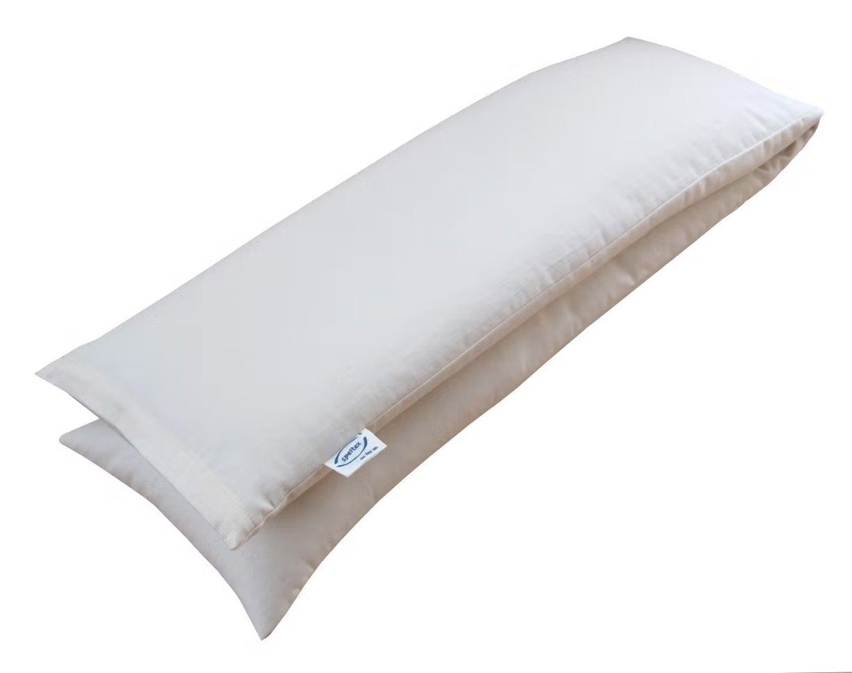 speltex Stillkissen Bio-Stillkissen 170 x 30 cm Wollkügelchen
