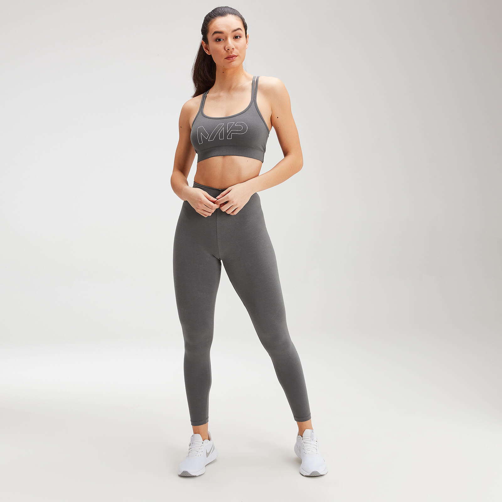 Brassière de sport MP Originals pour femmes – Carbone