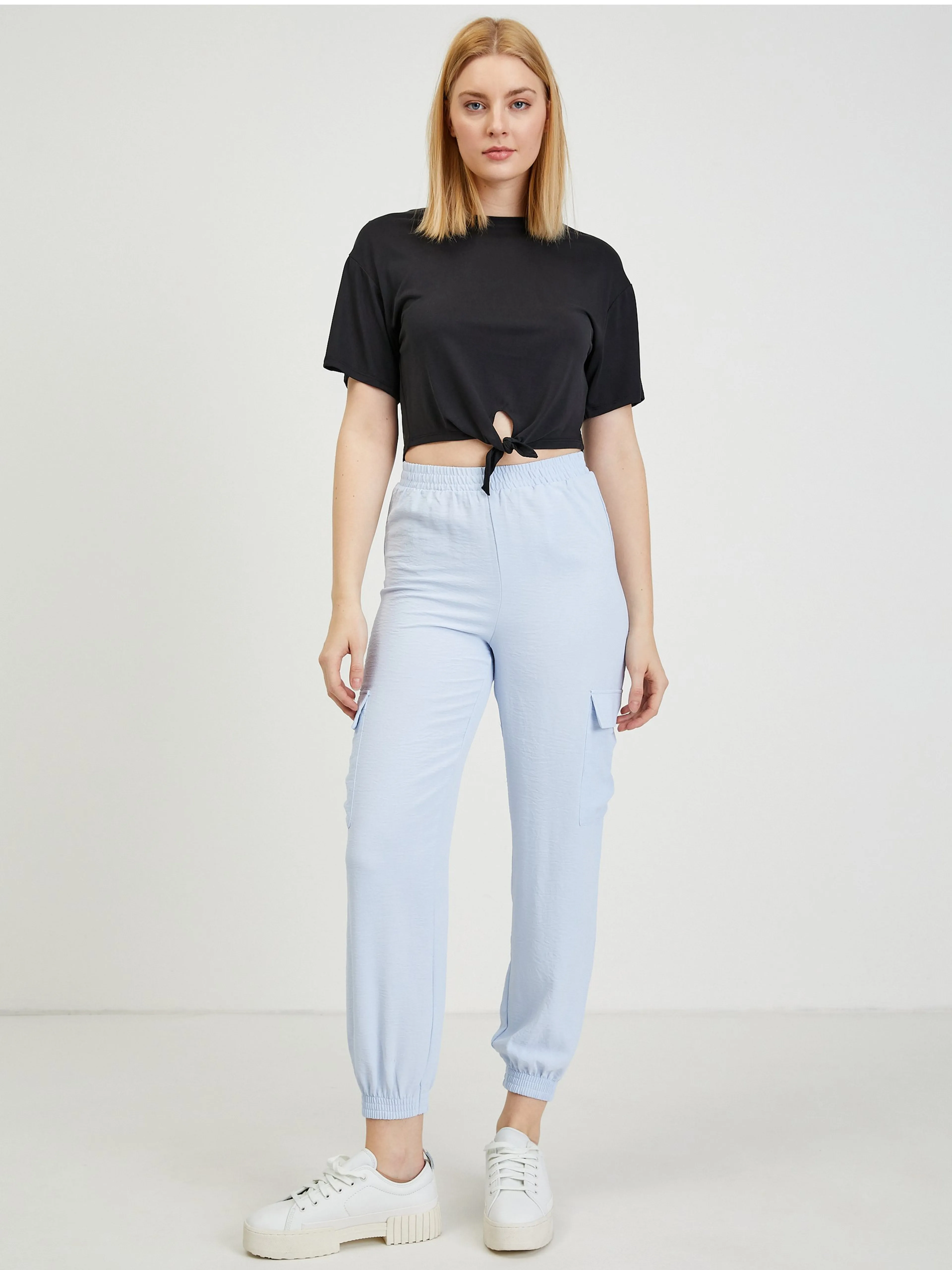 Schwarzes Basic T-Shirt ORSAY