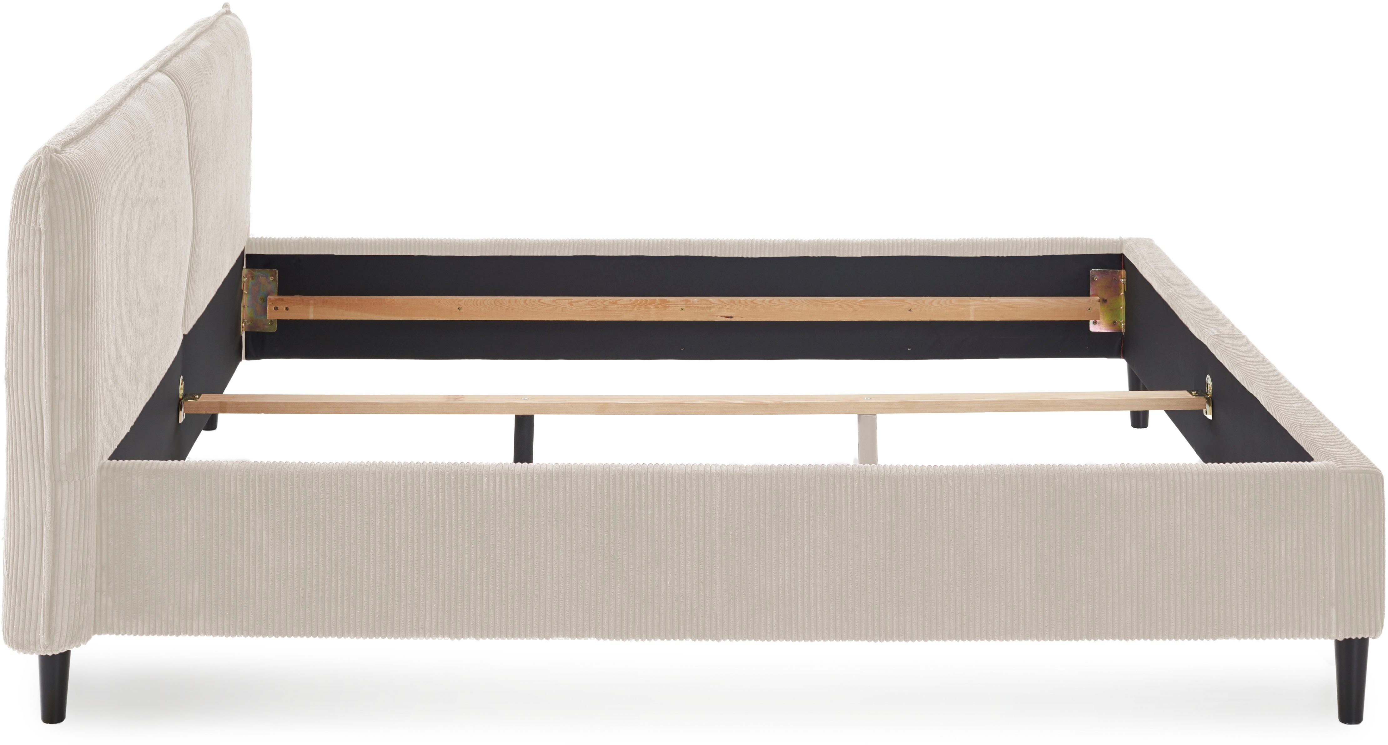 ATLANTIC home collection Polsterbett Ally, mit Cordbezug und hoher Belastbarkeit