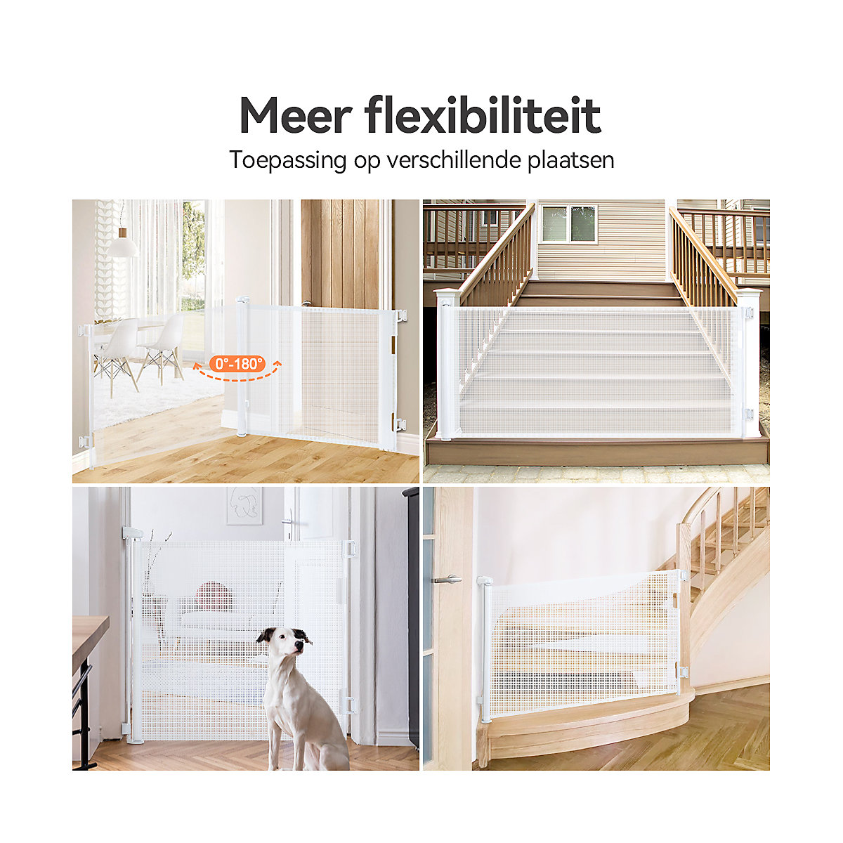 Einziehbare Schutztür Türschutzgitter 0-140cm