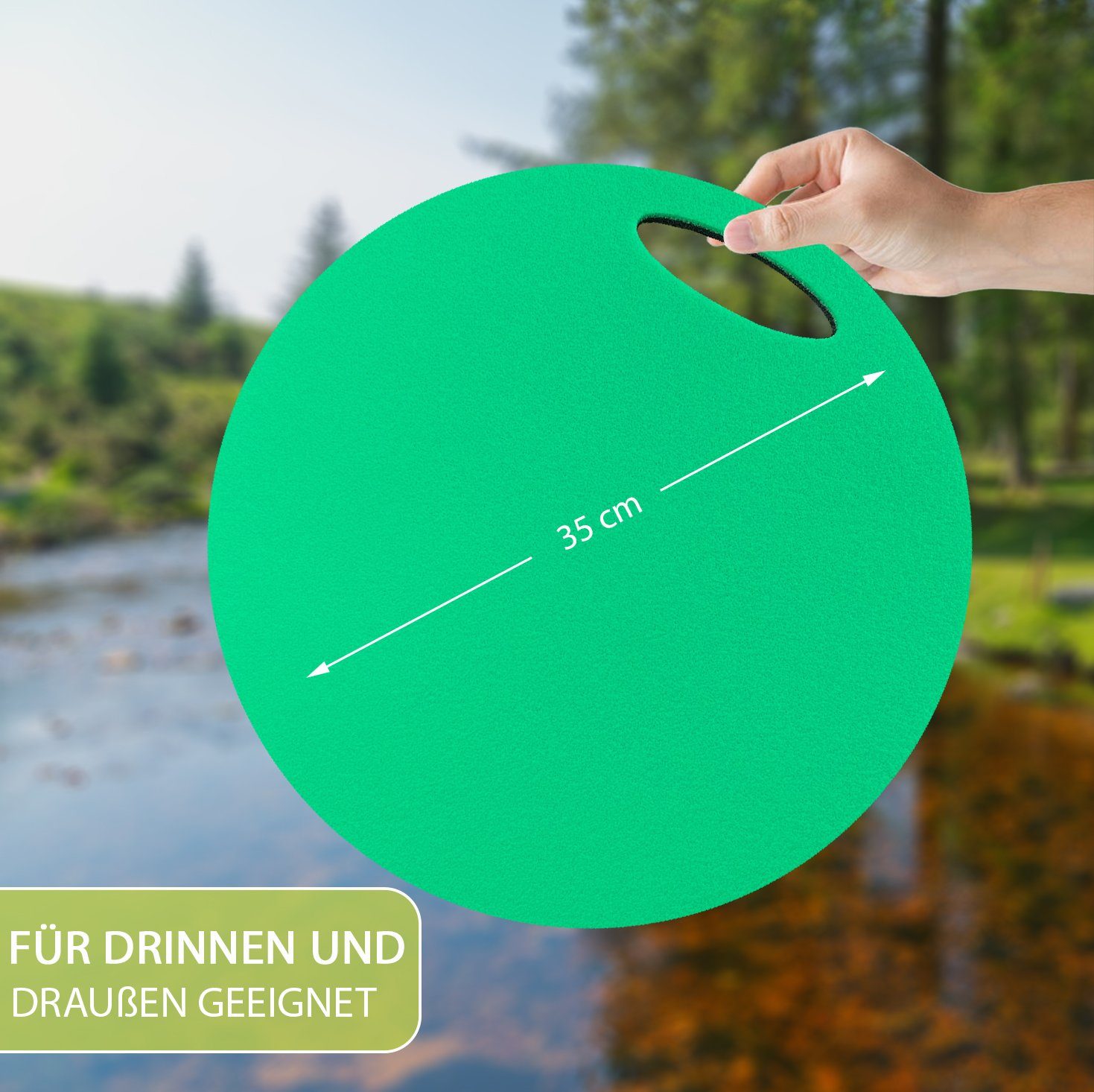 Yate Sitzkissen Yate Set 6 doppelte Kinder Sitzkissen Schaumstoff zweifarbig mit Griff, wasserdicht, wärmeisolierend, schmutzabweisend, pflegeleicht