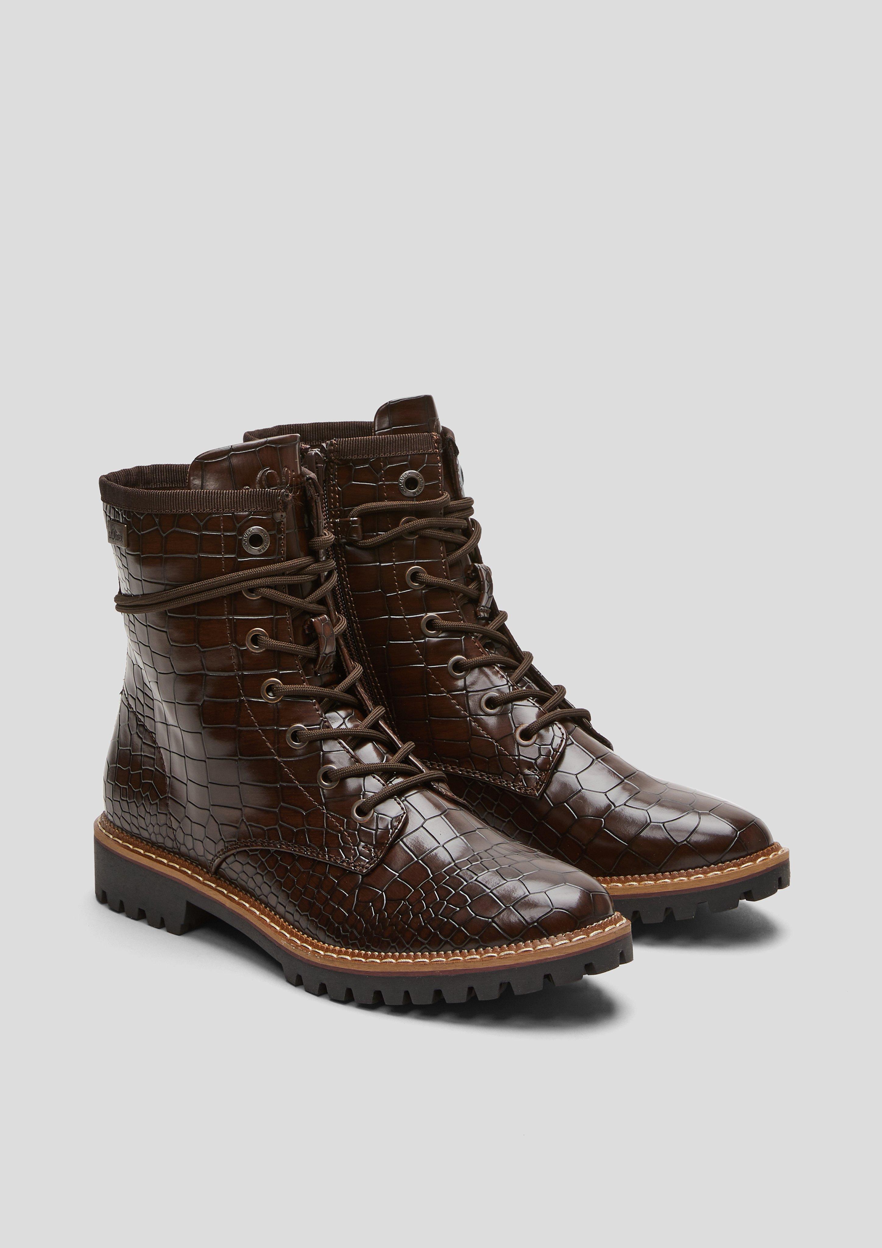 Boots mit Goldmetallic-Details  101.107.101.25237-309