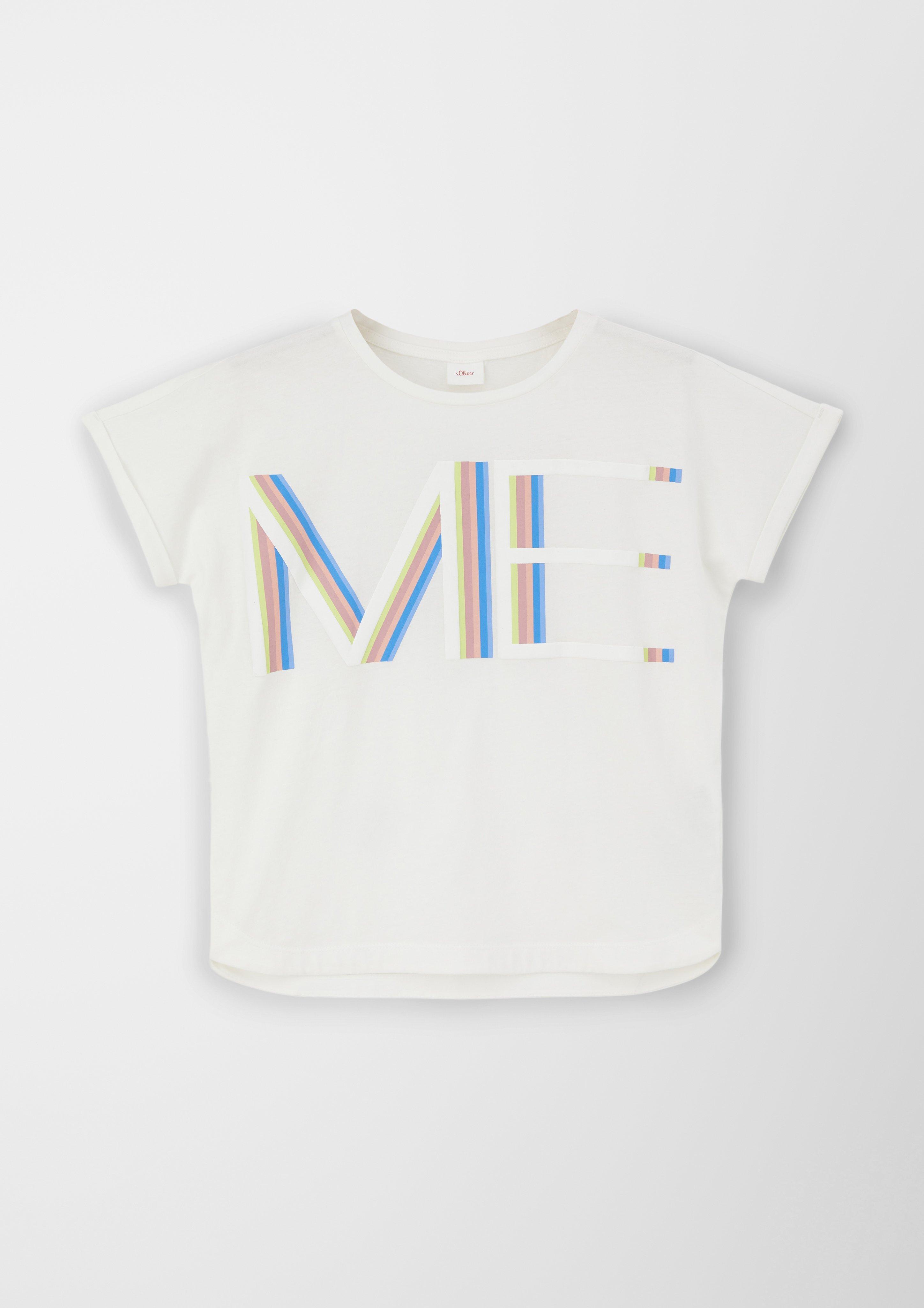 T-Shirt mit gummiertem Print  2128008-0210