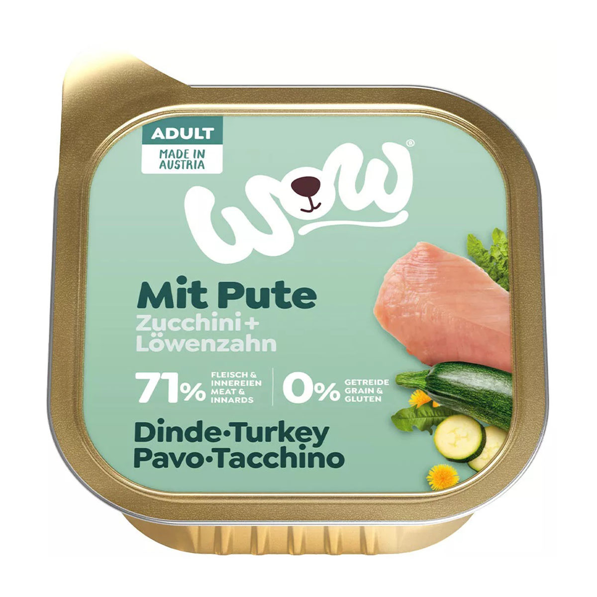 WOW Adult Pute mit Zucchini und Löwenzahn kaufen bei ZooRoyal