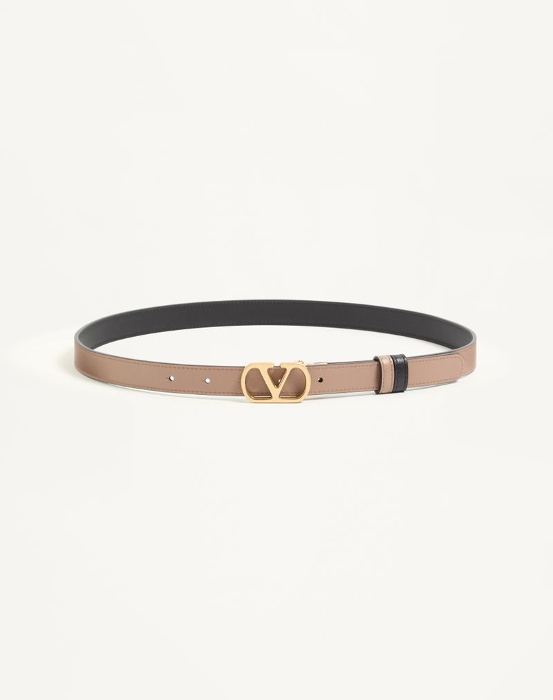VLogo Signature vendbart bælte i skinnende kalveskind 20 mm
