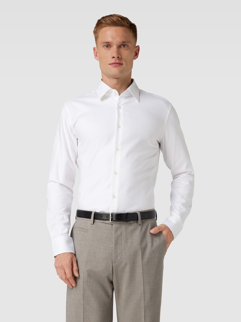 Slim Fit Business-Hemd mit Kentkragen Modell 'Joe' in weiß