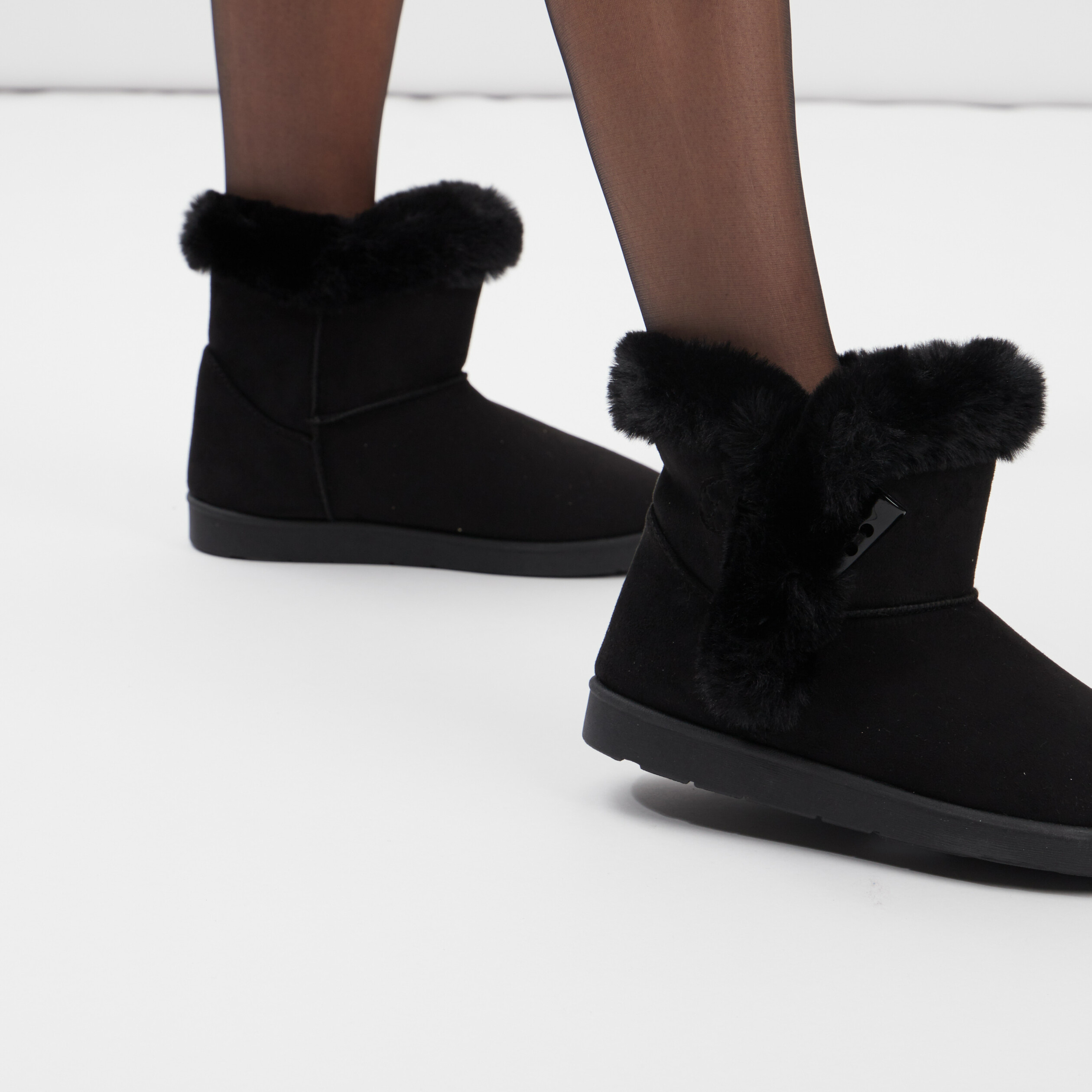 Bottines fourrées noir femme | La Halle