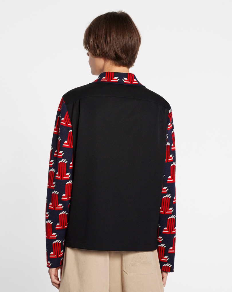 VESTE AVEC MANCHES EN MAILLE
