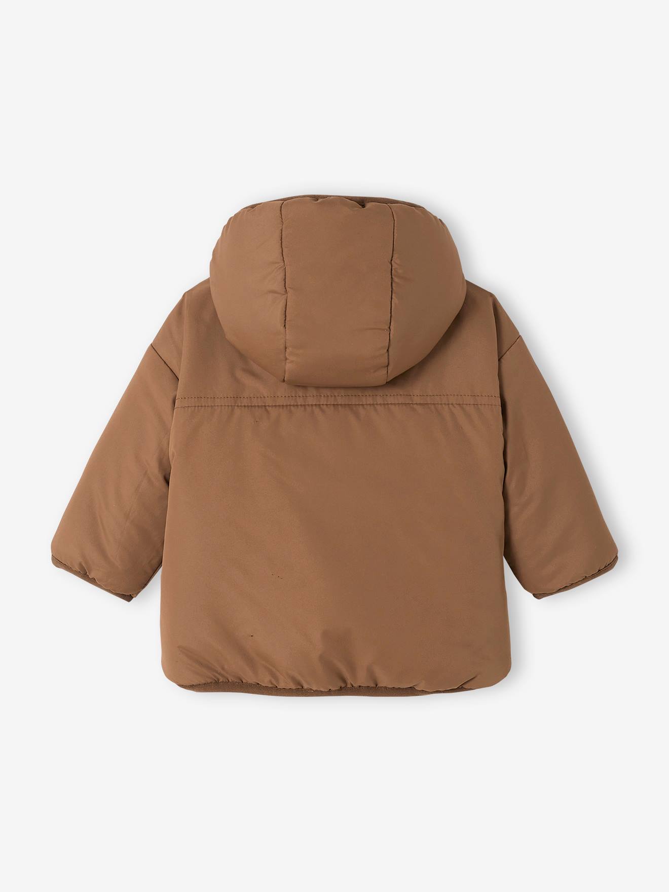 Blouson réversible bébé avec capuche beige
