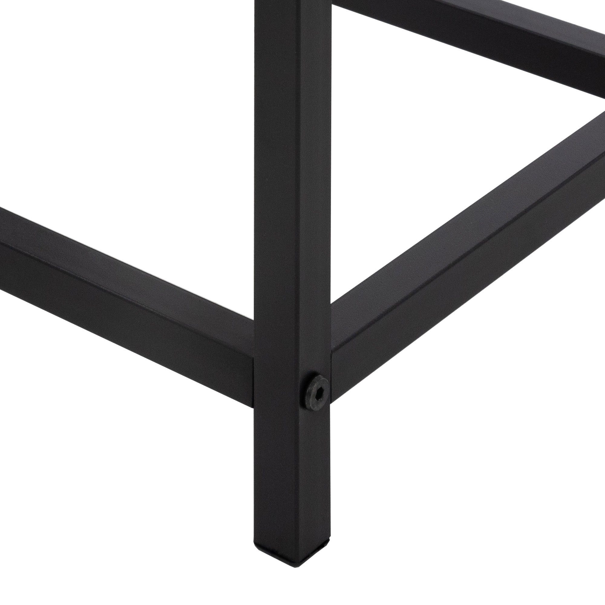 ML-DESIGN Kaminholzregal Brennholzregal Holzaufbewahrung Kaminholzständer Kaminholzhalter, BxTxH:40x30x50 cm, Dunkelgrau 40x50x30cm rechteckig Metall Innen/Außen