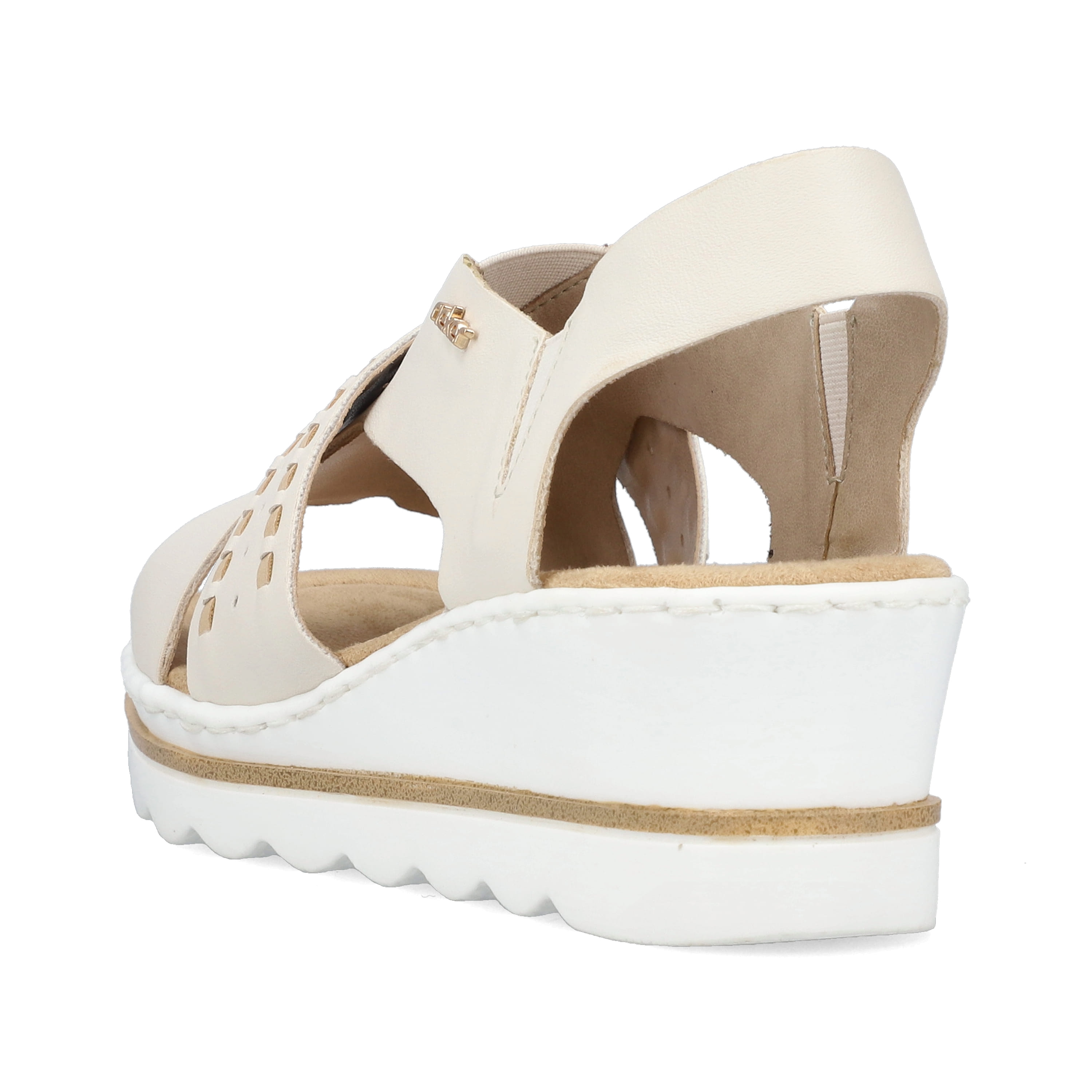 Rieker Damen Keilsandaletten hellbeige