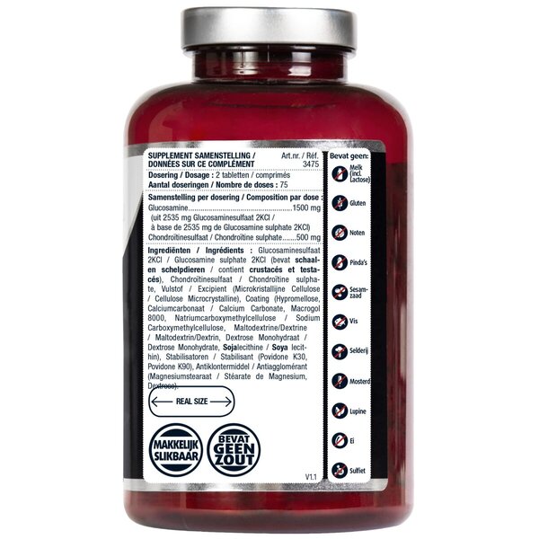 Comprimidos de Glucosamina Condroitina Lucovitaal 1500/500mg, 150 unidades