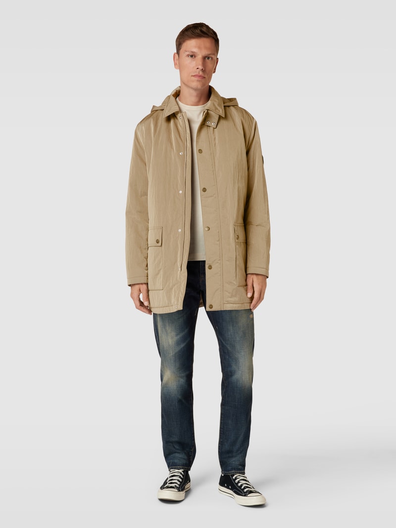 Parka mit Stehkragen Modell 'Marico' in camel