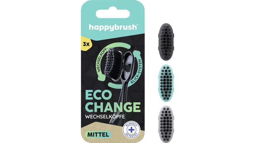 happybrush Wechselbürsten Eco Change mittel 75 ml