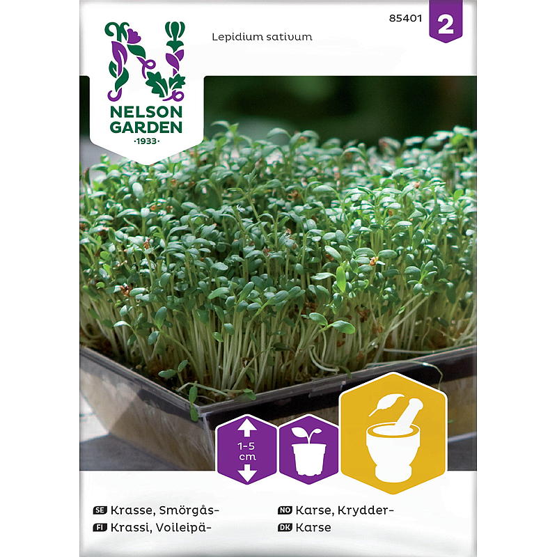 Nelson garden Frø Karse Krydder