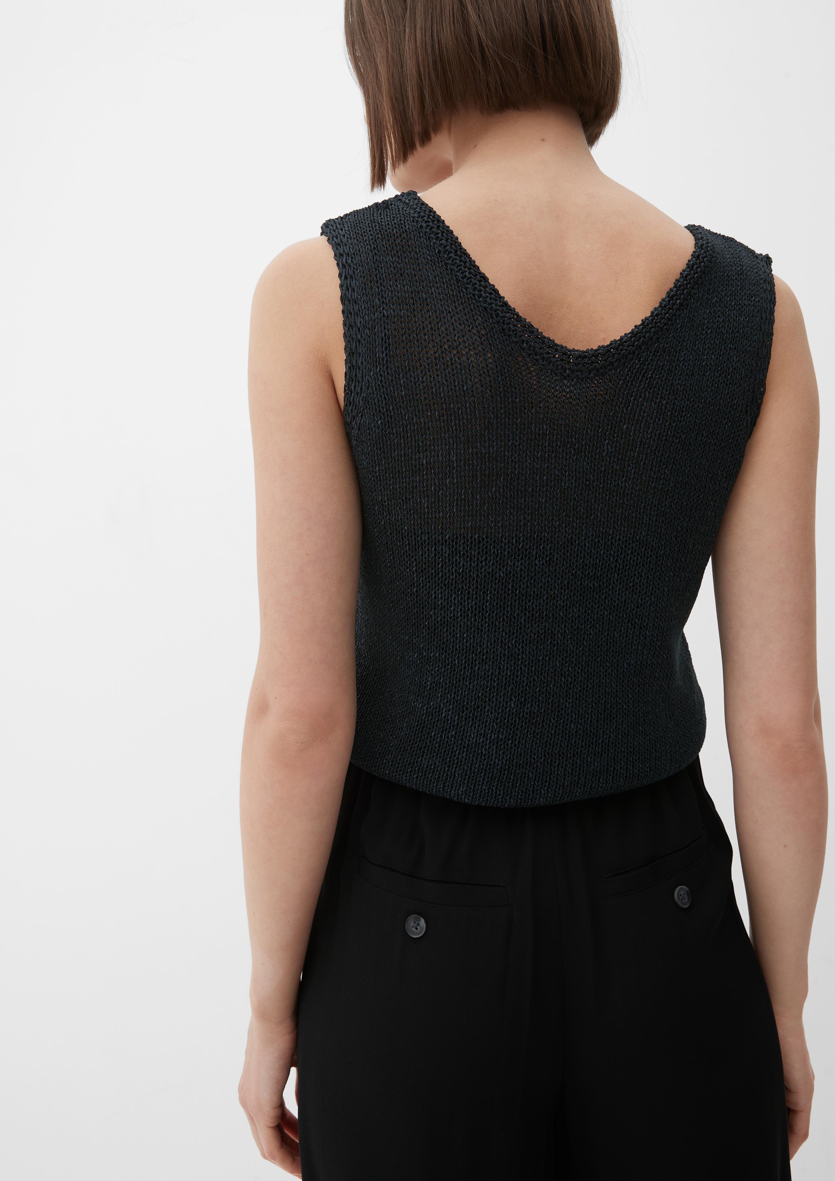 Strickshirt mit V-Ausschnitt  2128842-99X5