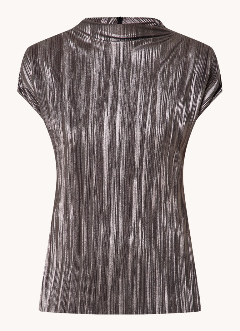 Expresso top with stand-up collar and glossy finish