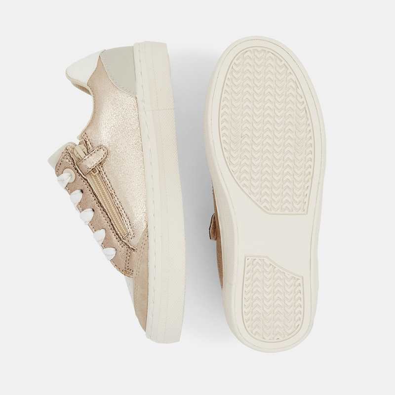 Baskets street brillantes jaunes fille