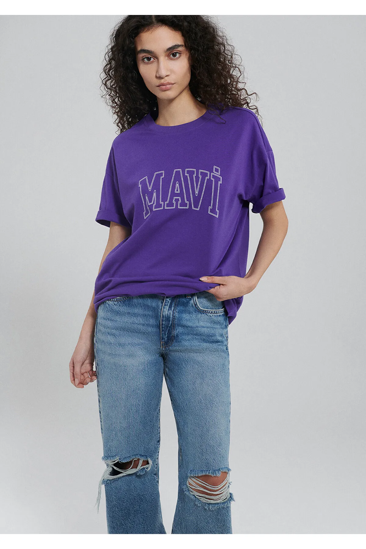 Mavi  T-Shirt - Lila - Regular Fit