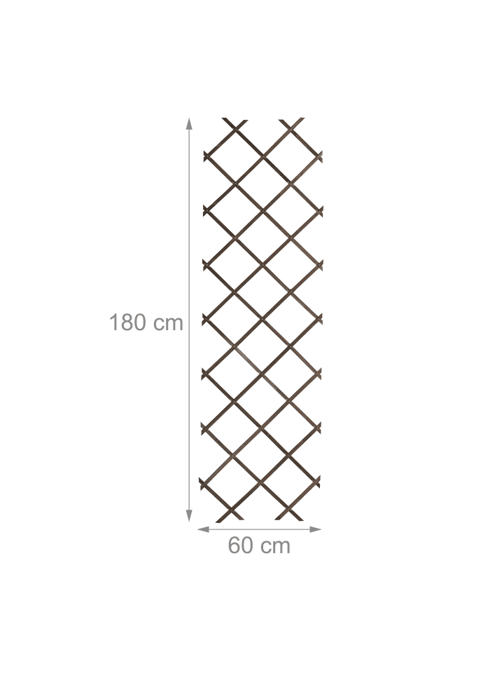 relaxdays 3 x Rankgitter in Braun - (B)60 x (H)180 cm günstig kaufen onesize