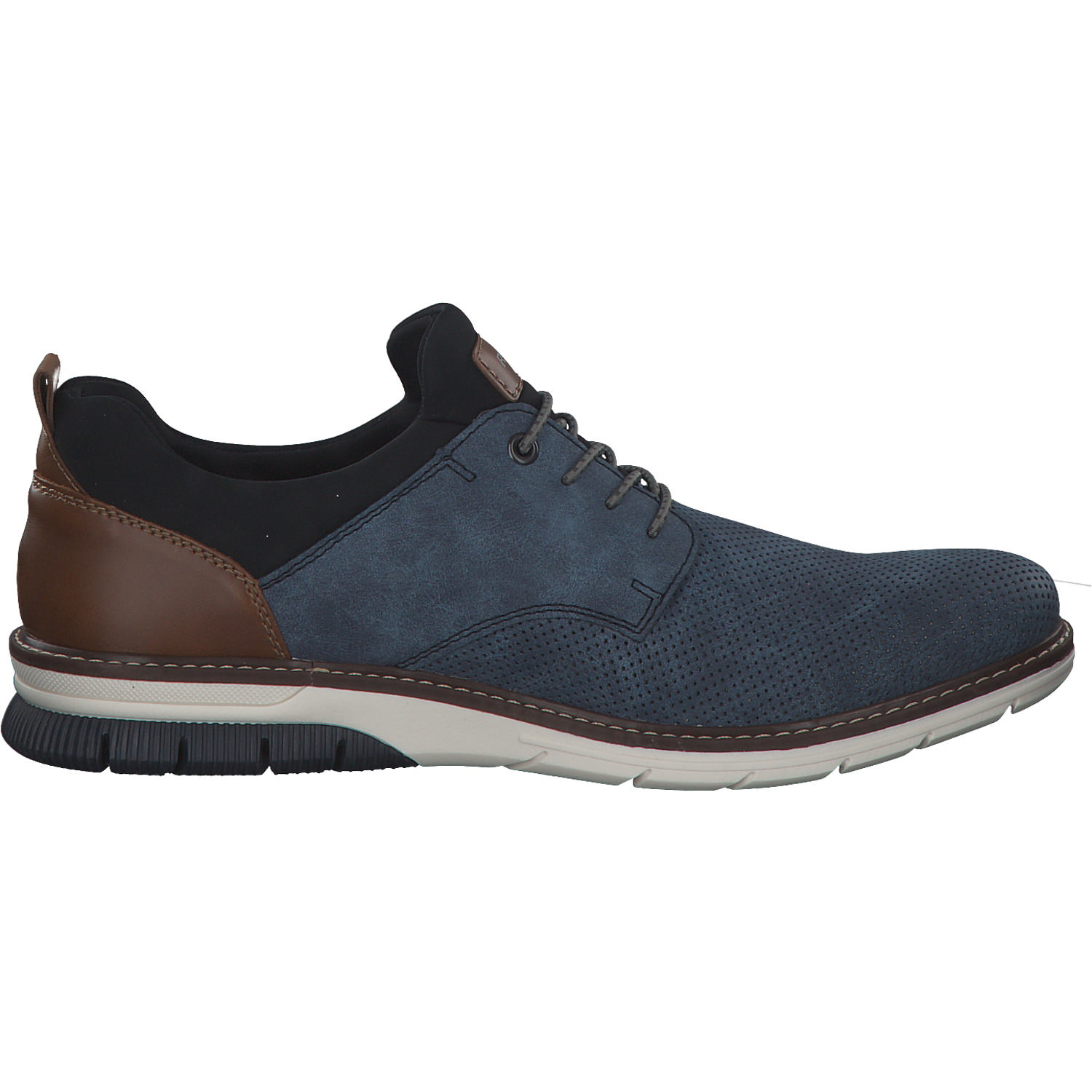 Rieker 14450, Business-Schnürschuhe, Herren, Blau