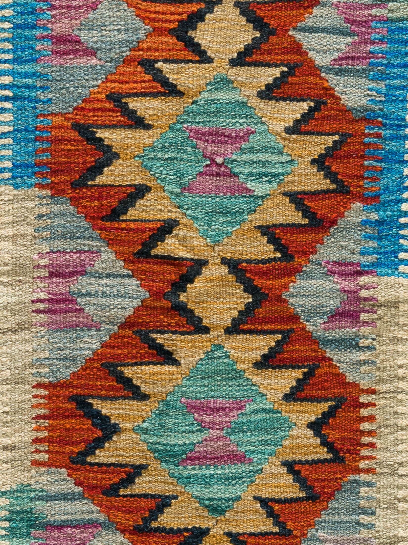 Afghan Kelim ca. 78 x 192 cm, Unikat / Einzelstück
