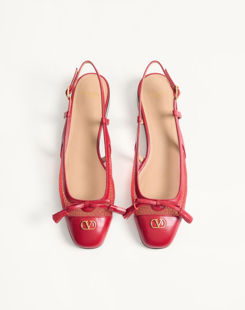 Valet Du Roi 25 mm mesh en kinder slingback ballerina