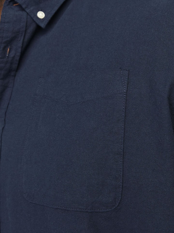 JACK & JONES PLUS Freizeithemd in Navy Blazer günstig kaufen