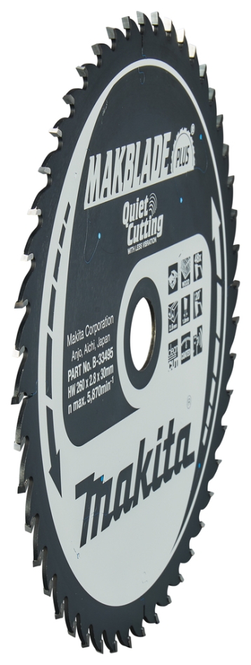 Makita Zubehör B-33495 Makblade-Plus 260x30x2,8 48T 20g