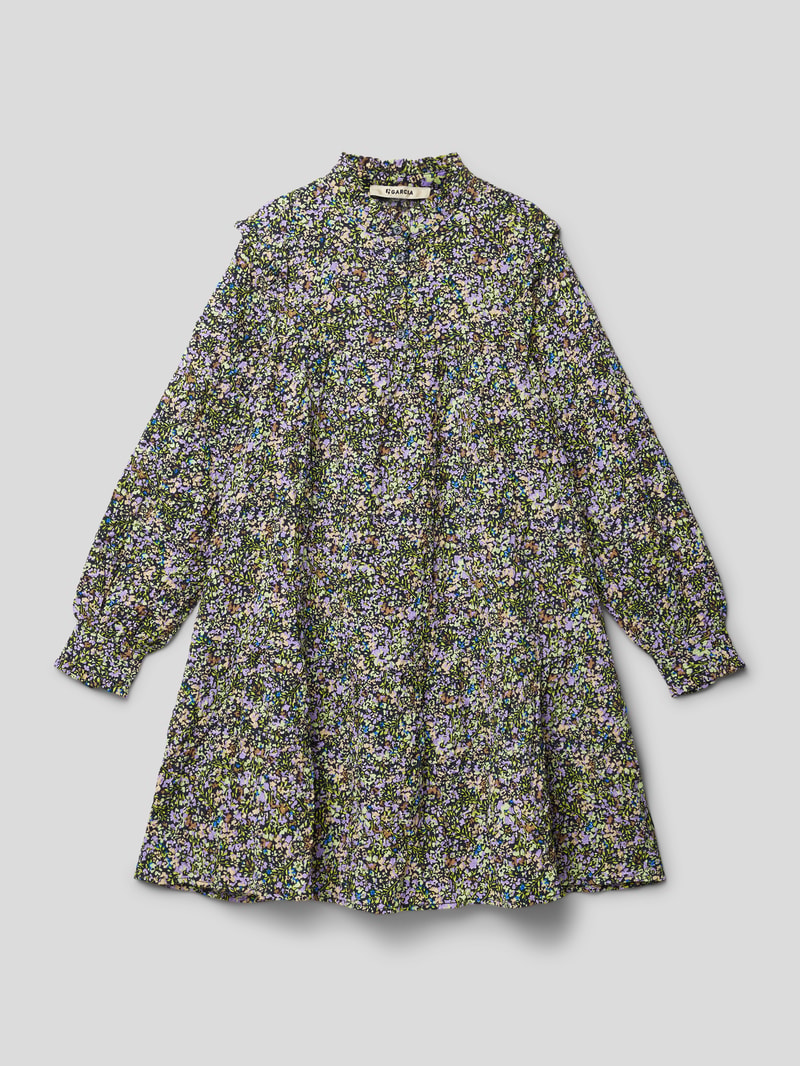 Kleid mit Allover-Muster Modell 'MILLFLEUR' in flieder