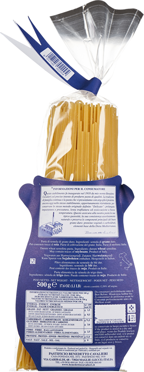 Benedetto Cavalieri Spaghettini 500g