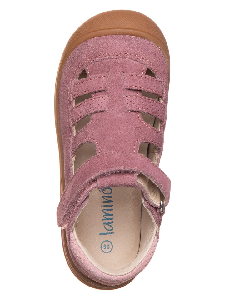lamino Leder-Halbsandalen in Pink günstig kaufen