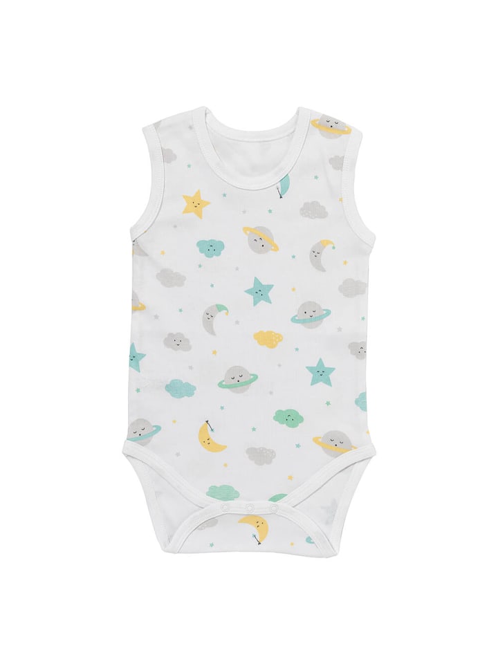 Schlummersack Bio Baby-Bodys ärmellos 3er-Pack in Grün günstig kaufen