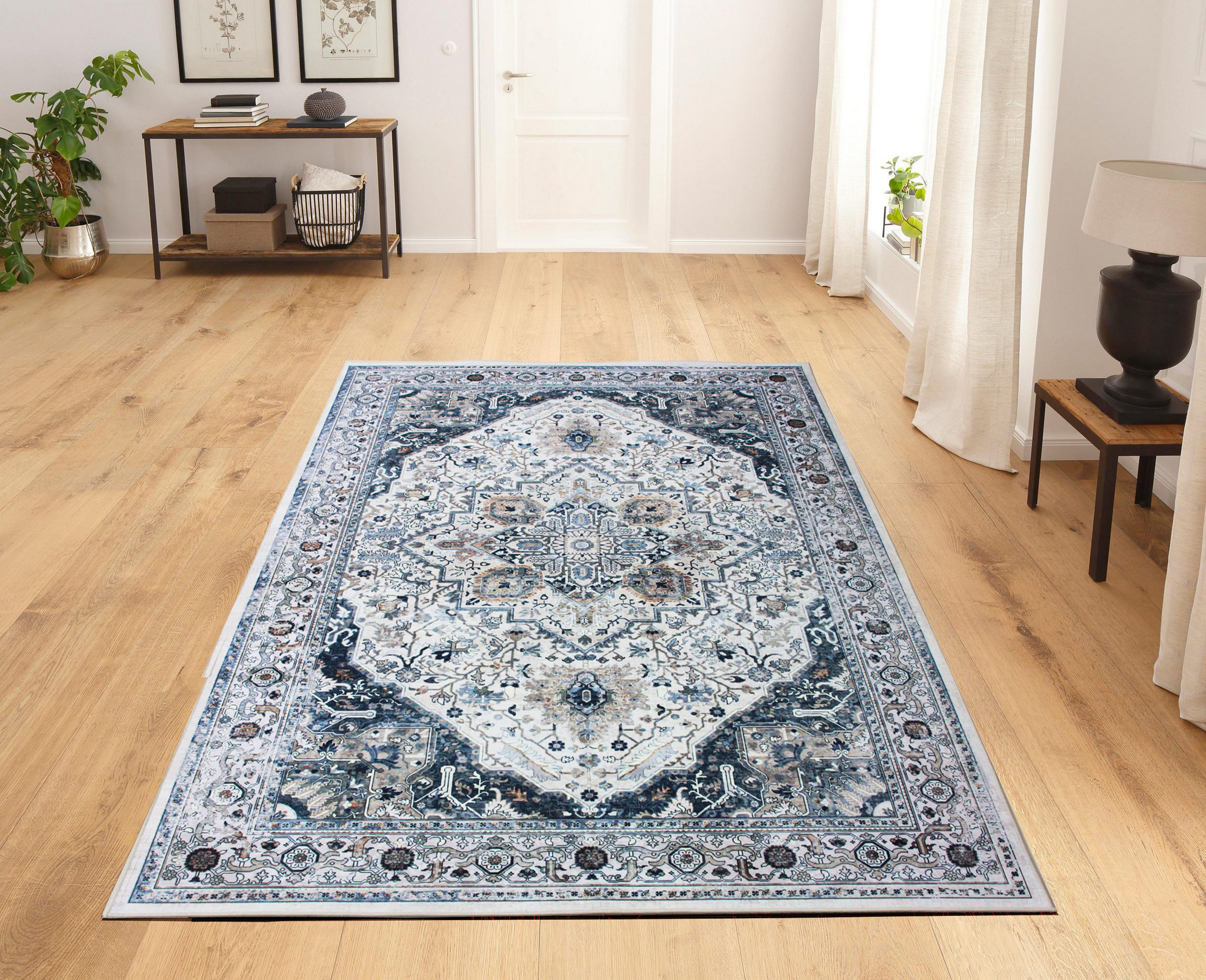 Teppich Hillsboro, Timbers, rechteckig, Höhe: 7 mm, Orient-Optik, Druck-Teppich, Kurzflorteppich, weich, pflegeleicht
