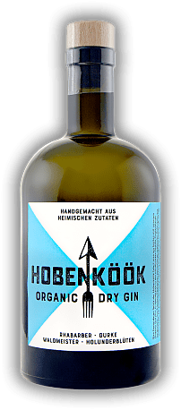 Hobenköök Organic Dry Gin Hobenköök Organic Dry Gin In Handarbeit in der nördlichsten Distille Deutschlands hergestellt.  0,5	 Liter - Vol 42%